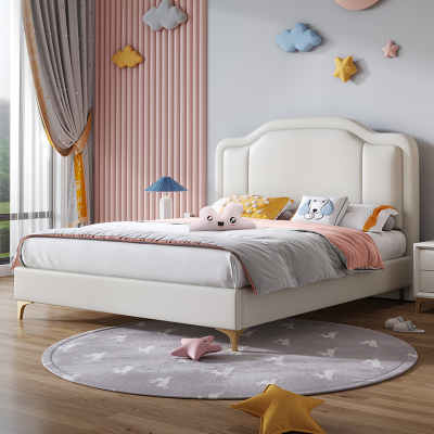 简约现代公主床少女心网红卡通床创意动物床1.5米儿童床学生床