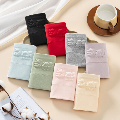 纯棉高腰女士内裤纯棉压花内裤收腹保暖女士三角裤