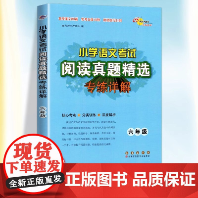 新版小学语文考试阅读真题精选专练详解六年级上册下册小学6年级小升初核心考点分类训练解析语文习题课外阅读常考文体技巧