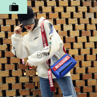 包包女2020新款韩国ulzzang宽肩带斜挎包原宿风帆布包单肩小包潮NEW LAKE女斜挎包