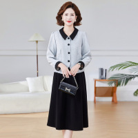 中老年装春秋新款套裙洋气妈妈装秋装裙子女40-60岁淑女中年女装