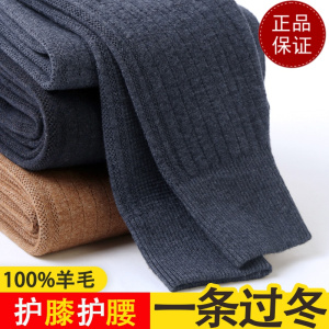 免费试穿 纯羊毛裤女外穿高腰棉裤春秋加厚加绒保暖裤打底羊绒裤男2024冬装新款羊毛保暖裤男大码内穿毛裤加绒裤