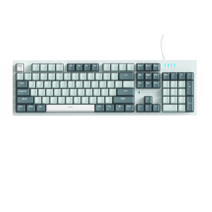 雷神(ThundeRobot)K104松石 104键 有线机械键盘 混彩背光键盘 电脑游戏笔记本办公家用 全键无冲 红轴 绿色