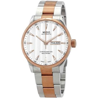 Mido男表瑞士手表舵手系列长动能天文台认证自动机械机芯男士腕表