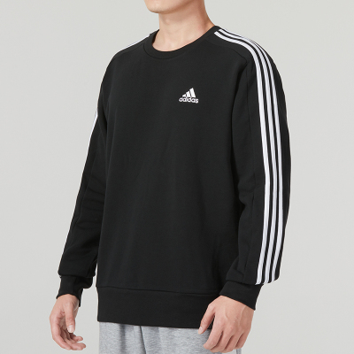 阿迪达斯 (adidas)卫衣男装 新款运动服健身训练上衣舒适宽松透气圆领套头衫IC9317 ZP