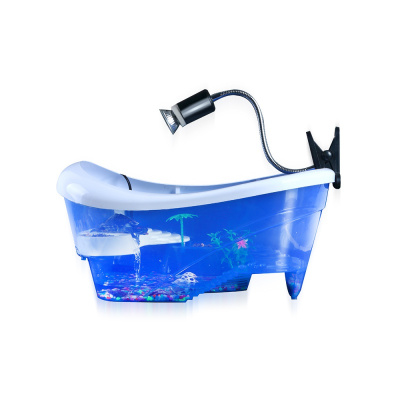 乌龟缸别墅养龟的专用缸鱼水陆缸带晒台家用鳄龟巴西龟小塑料盆箱