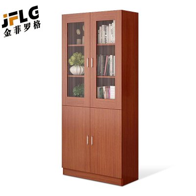 金菲罗格木质书柜文件柜玻璃门办公储物柜 柚色大器械柜
