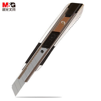 晨光 M&G 大号自动锁金属美工刀 ASS91360 18mm (银色) 把