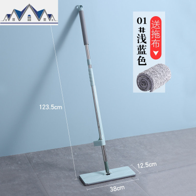 免手洗平板拖把大家用懒人干湿两用拖地木地板一拖净墩布拖布 三维工匠