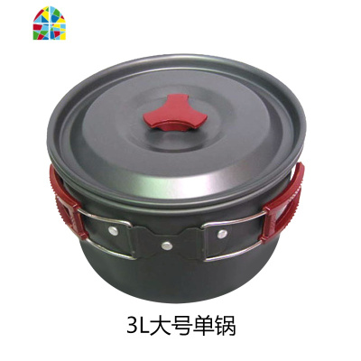 凹凸 2-3人户外套锅野营锅 便携式野营炊具 户外野餐锅 野营不粘 FENGHOU SY2001-2人锅