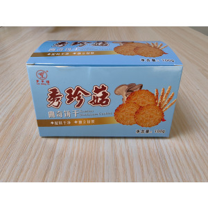 秀珍菇曲奇饼干盒装 独立包装 无添加防腐剂代餐小零食 原味 100g