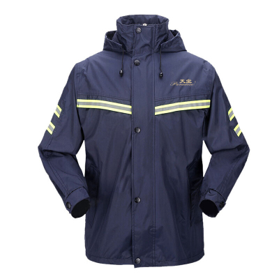 天堂伞 雨衣雨裤 分体套装电动车电瓶车摩托车前后侧面夜光条男女款双层雨披 春亚纺