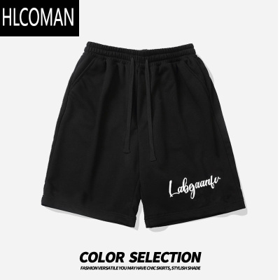 HLCOMAN篮球运动三分短裤男夏季不过膝美式简约速干宽松情侣潮牌休闲