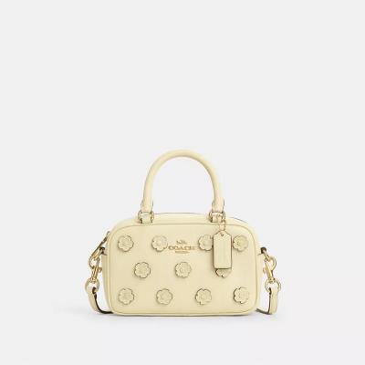 女士花卉刺绣斜挎包 多功能口袋设计 休闲时尚出行