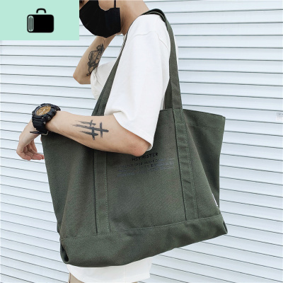 单肩包男女情侣新款帆布背包大学生书包时尚休闲潮牌手提包布包包NEW LAKE男士手提包