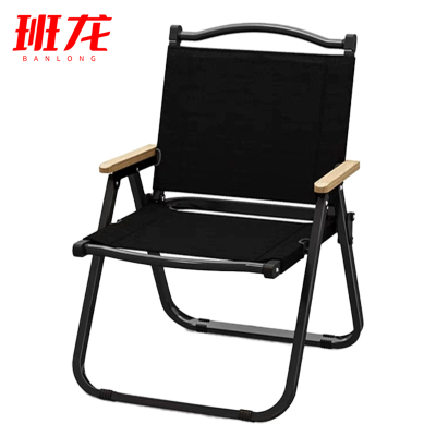 班龙折叠椅黑色大号把