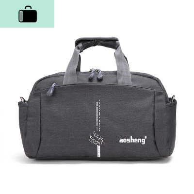 短途手提旅行包女棉麻行李包男出差大容量旅行袋旅游包运动健身包NEW LAKE男士手提包