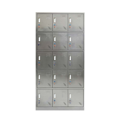 衡臣不锈钢员工储物柜文件柜存放柜子更衣柜存包柜十五更衣柜