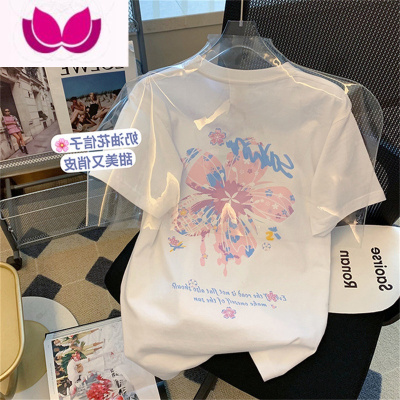 七斓网红设计感短袖t恤女夏宽松韩版ins潮街头风hiphop潮牌半袖上衣服