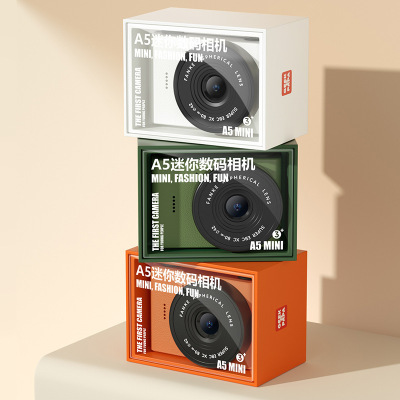 新款A5mini多功能学生相机前后双摄便携口袋相机复古迷你数码相机