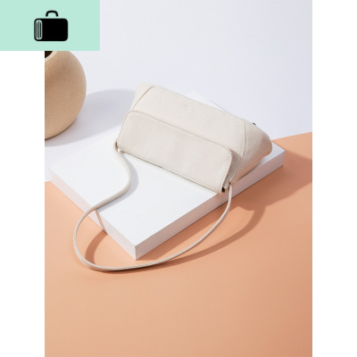 单肩帆布腋下包女2020年夏季新款法式复古小众设计法棍包NEW LAKE女士单肩包