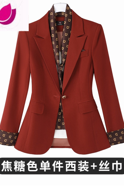 七斓西装套装女春装气质女范休闲职业正装女范西服外套工作服