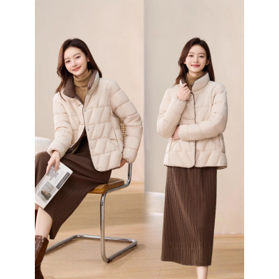新款立领棉衣女短款时尚棉服新中式设计感厚外套妈妈棉衣