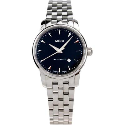 Mido美度海外代购瑞士银色钢带休闲风自动机械手表女式 M76004181