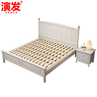 演发 实木床+床头柜 1.35米 套