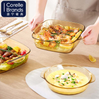 康宁餐具 VISIONS晶炫圆形耐热玻璃蒸烤盘