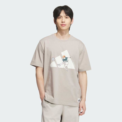 ADIDAS阿迪达斯短袖T恤运动休闲舒适透气针织圆领男装KC5318 C