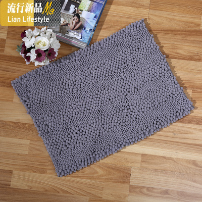 定制加厚雪尼尔吸水地垫卫生间浴室地毯家用脚垫厨房卧室垫 三维工匠