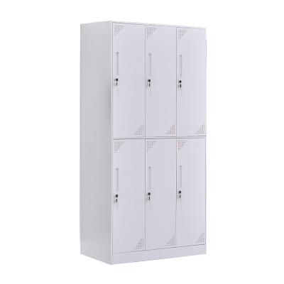 臻远 ZY-GYGC-16 拆装更衣柜窄边储物柜 纯白色六门