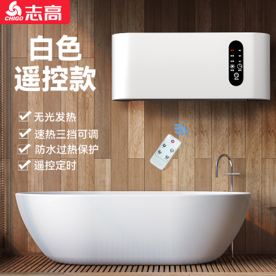 志高(CHIGO)取暖器壁挂式家用出租房浴室卫生间洗澡小型浴霸烘干器暖风机 [遥控]台壁两用