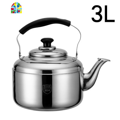 304不锈钢加厚烧水壶鸣笛家用茶壶燃气电磁炉煲水壶煤气开水壶 FENGHOU 特厚304烧水壶5升