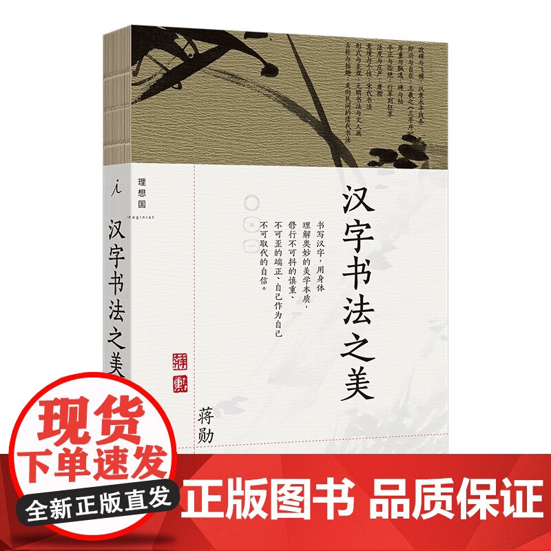 汉字书法之美 蒋勋 著 写给每个中国人的书法美学 蒋勋写给你的极简书法史 经典全新修订 书法篆刻字帖 永字八法 正版书籍