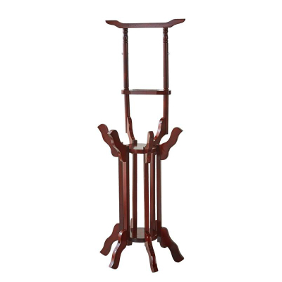 广亿隆实木中式可移动置物架落地洗脸盆架