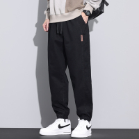 老爺車(LAOYECHE)秋冬季纯棉休闲工装裤男士宽松百搭哈伦裤男款拖地长裤子男生