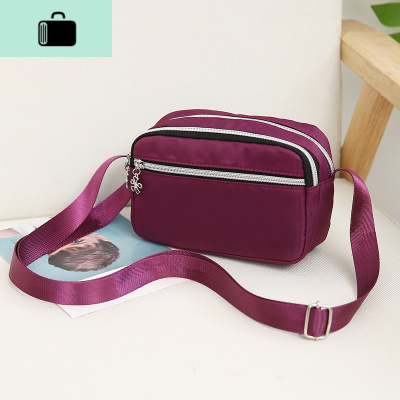 2019新款妈妈帆布斜挎包女牛津布单肩包防水尼龙小包男生意收钱包NEW LAKE女斜挎包