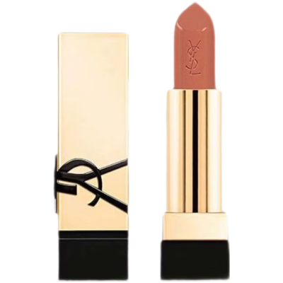 圣罗兰(YSL)黑金浮雕方管口红裸色繆斯NM#小样1支 滋润清透提色显白