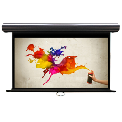 经科JK慢力回卷手动投影幕布M3-FI/3 CSR玻纤灰幕119寸16:10