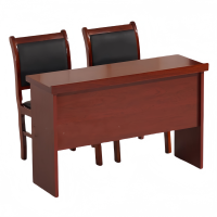 悦兴诚会议桌1.2米+2把靠背椅组