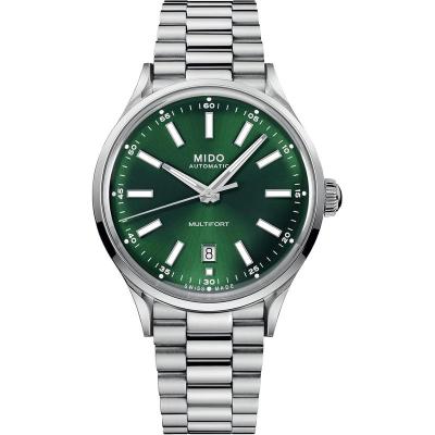 Mido男士复古风格绿色表盘自动机械手表mm高精度防水