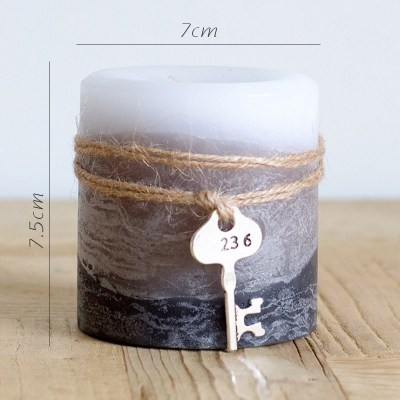 家柏饰(CORATED)欧式复古铁艺烛台 风灯油灯小提灯 装饰摆件花园杂货道具 小号雁灰