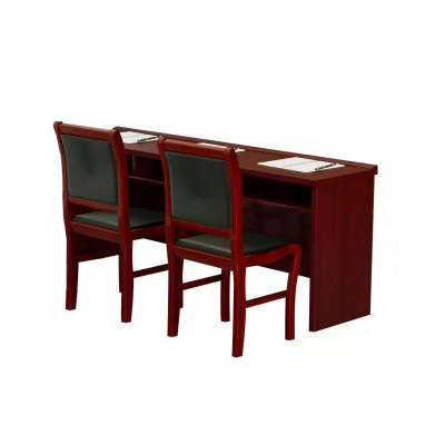 指臣 会议桌含两把椅子180*40*75cm套