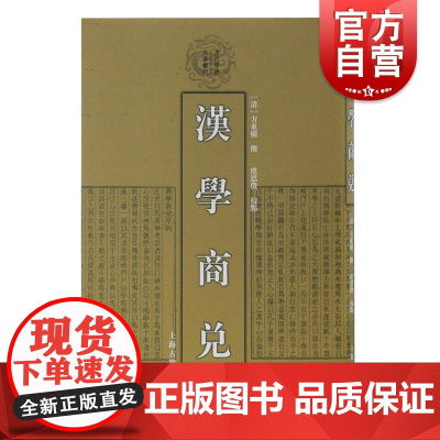 汉学商兑 清代学术名著丛刊 精装 方东树撰 古籍读物 仿朱熹体例 上海古籍出版社