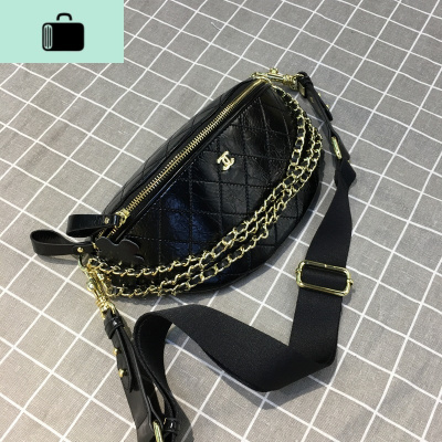 流时尚女斜挎胸包女新款休闲百搭斜跨包ins潮腰包单肩包NEW LAKE女斜挎包