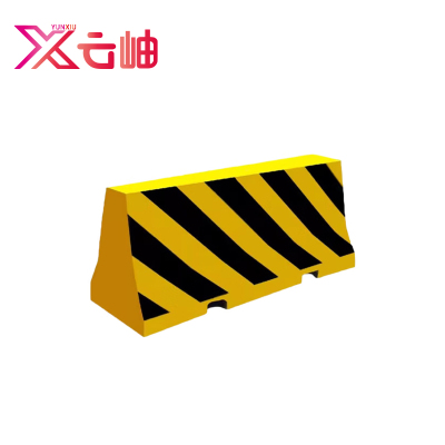 云岫 防撞墩 交通市政工程高速公路路障施工隔离防护墩 黑黄红白修路分流挡车小区石墩连接杆防撞墩 2000*800mm 个