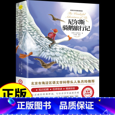 尼尔斯骑鹅旅行记 [正版]尼尔斯骑鹅旅行记原著完整版六年级下册课外书必读的经典书目快乐读书吧6下人民教育米尔斯企鹅历险记