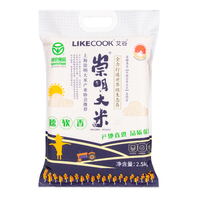 崇明大米2.5kg 粳米软香米公共品牌联名款软糯香甜当季新米